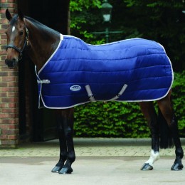 Weatherbeeta ComFiTec 210D Channel Quilt Standard капор Medium/Lite 110g тёмно-синий/Silver/красный