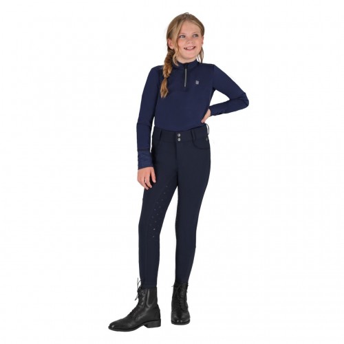 QHP FW25 Riding breeches Lymee softshell Junior full grip