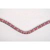 Montar Fair Browband Pink Crystal Curved