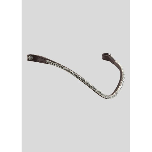 Montar SS26 Browband FAIR grey crystal curved 1r Brown
