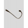 Montar SS26 FAIR Jade Crystal Curved Browband, 1-Row, Brown