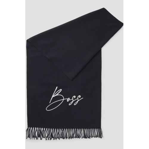 BOSS Equestrian FW25 Soft Logo Scarf