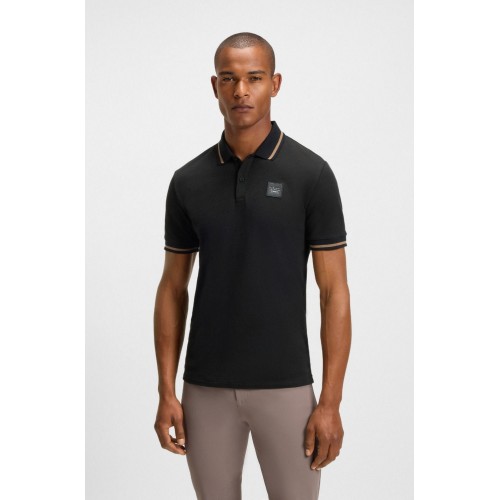 BOSS Equestrian SS26 Men's Polo Shirt Paul Patch