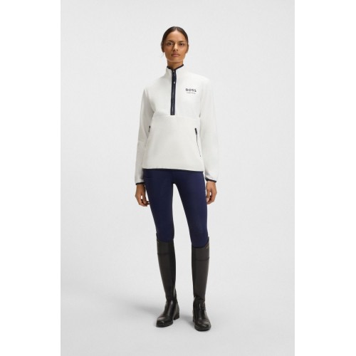 BOSS Equestrian SS26 Training Shirt Fedora Half Zip Felpa