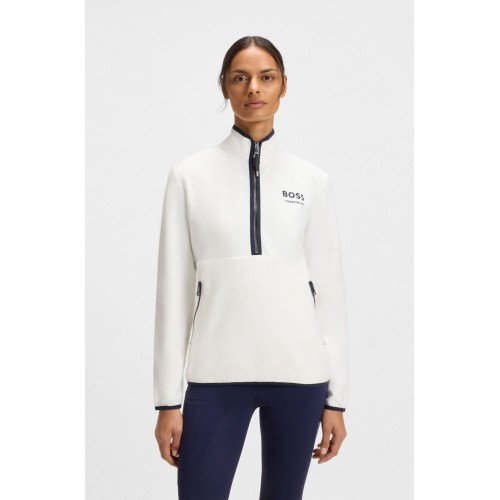 BOSS Equestrian SS26 Training Shirt Fedora Half Zip Felpa
