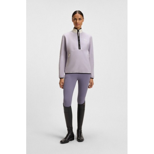 BOSS Equestrian SS26 Training Shirt Fedora Half Zip Felpa