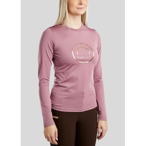 Montar FW25 MoNille Long sleeve with rose gold print