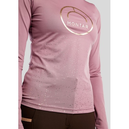 Montar FW25 MoNille Long sleeve with rose gold print