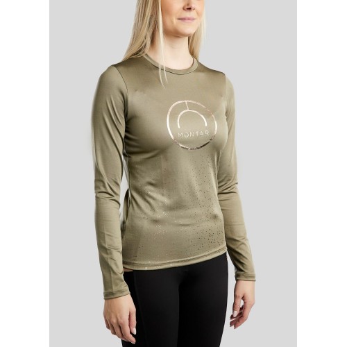 Montar FW25 MoNille Long sleeve with rose gold print