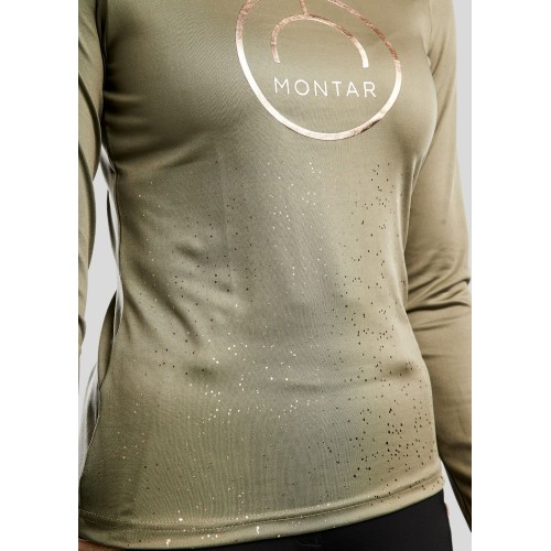 Montar FW25 MoNille Long sleeve with rose gold print