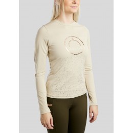 Montar FW25 MoNille с длинным рукавом с rose gold print