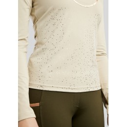 Montar FW25 MoNille с длинным рукавом с rose gold print