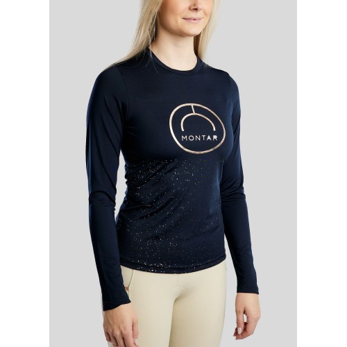 Montar FW25 MoNille Long sleeve with rose gold print