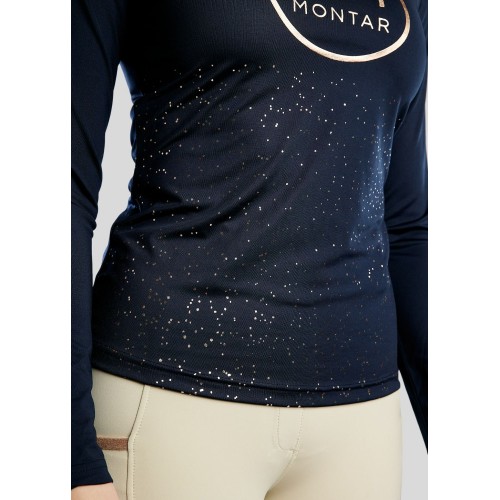 Montar FW25 MoNille Long sleeve with rose gold print