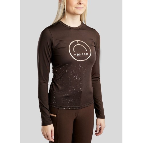 Montar FW25 MoNille Long sleeve with rose gold print