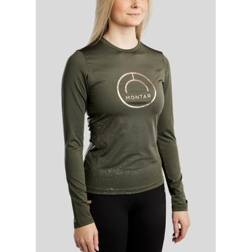 Montar FW25 MoNille Long sleeve with rose gold print