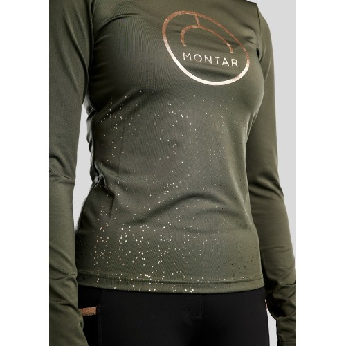 Montar FW25 MoNille Long sleeve with rose gold print