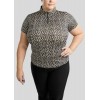 Montar Curve MoLeonora Leo-Printed Short Sleeve