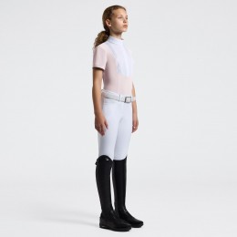 Cavalleria Toscana SS26 для девочек укороченный-рукав джерси турнирная рубашка с Bib