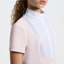 Cavalleria Toscana SS26 для девочек укороченный-рукав джерси турнирная рубашка с Bib