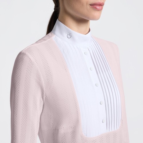 Cavalleria Toscana SS26 CT L/S Jacquard Jersey Ladies Competition Shirt