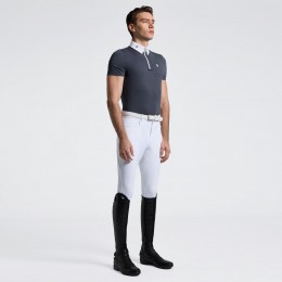 Cavalleria Toscana SS26 CT джерси с коротким рукавом молнией мужской турнирная рубашка