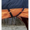EQUITHÈME Tyrex 600D Turnout Rug Navy/Orange