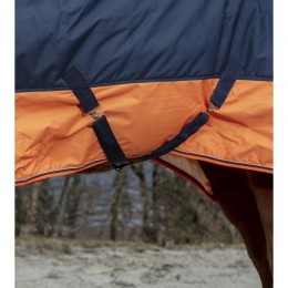 EQUITHÈME Tyrex 600D попона тёмно-синий/Orange