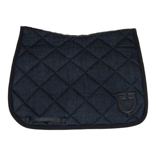Equestro SS26 Dressage Saddle Pad Denim