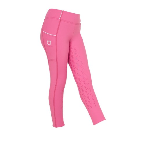 Equestro FW25 Kids Riding Tights Slim Fit Grip