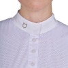 Equestro SS26 Competition Shirt Slim Fit Buttons Mesh Women's