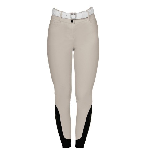 Equestro SS26 Riding Breeches Highwaist Stones Logo Women