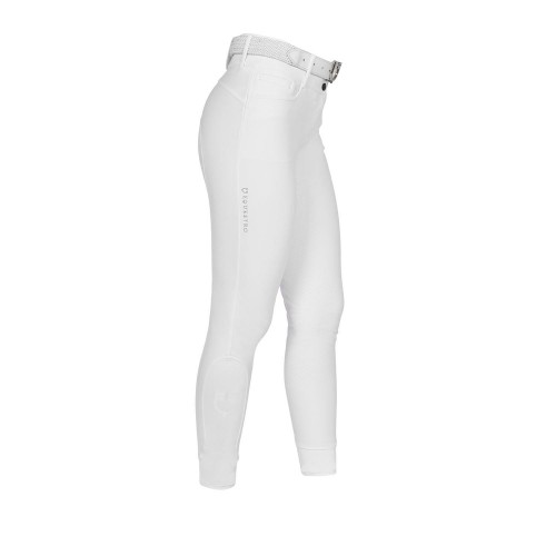 Equestro SS26 Riding Breeches Highwaist Stones Logo Women