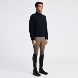 Cavalleria Toscana FW25 CT мужской флисовый с короткой молнией свитер