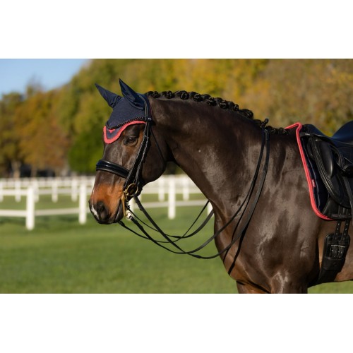LeMieux AW25 Loire Fly Hood Navy/Cranberry