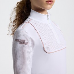 Cavalleria Toscana SS26 CT L/S джерси Piping тренировочный поло для девочек