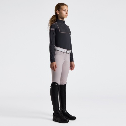 Cavalleria Toscana SS26 CT L/S Jersey Piping Training Polo Girls