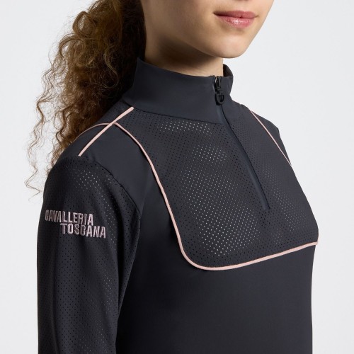 Cavalleria Toscana SS26 CT L/S Jersey Piping Training Polo Girls
