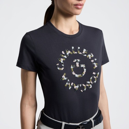 Cavalleria Toscana SS26 CT Floral Embroidery Women's T-Shirt