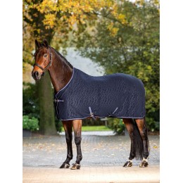 LeMieux AW25 Arika Monogram флисовая попона тёмно-синий