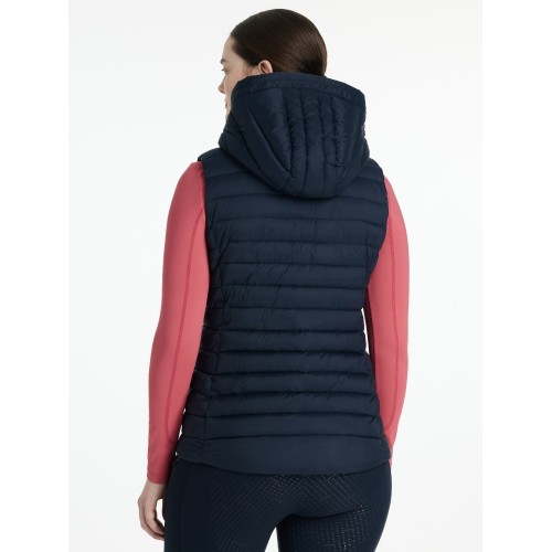 LeMieux CORE Rose Puffer Bodywarmer with Hood Navy