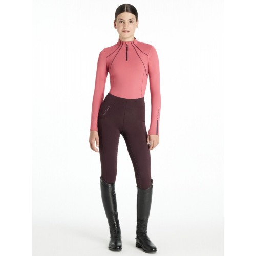 LeMieux AW25 Young Rider Mia Mesh Base Layer Cranberry
