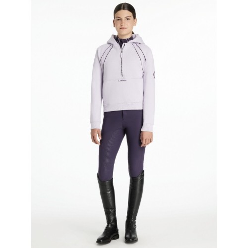 LeMieux AW25 Young Rider Hettie Hoodie with half zip Lilac