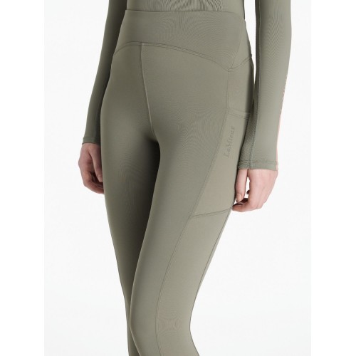 LeMieux AW25 Young Rider Nell Brushed riding leggings Rosemary