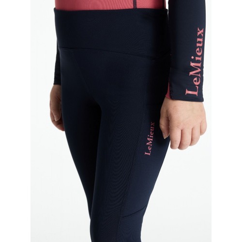 LeMieux AW25 Mini Nora Brushed riding leggings Navy