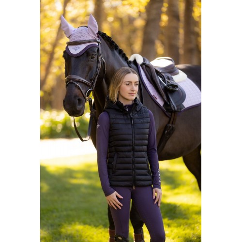 LeMieux CORE Rose Puffer Bodywarmer with Hood Black