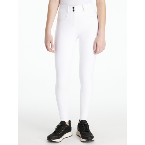 LeMieux CORE Young Rider Izzy riding pants with silicone knee grip White