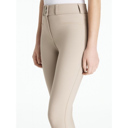 LeMieux CORE Young Rider Izzy Riding Breeches with Silicone Knee Grip Almond