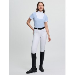 LeMieux CORE Sophia с коротким рукавом Pleated турнирный рубашка