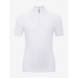 LeMieux SS26 Young Rider Brilliance Livvy с коротким рукавом турнирный рубашка